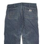 CARHARTT Mens Jeans Blue Regular Straight Denim Medium W40 L25 Utility Workwear