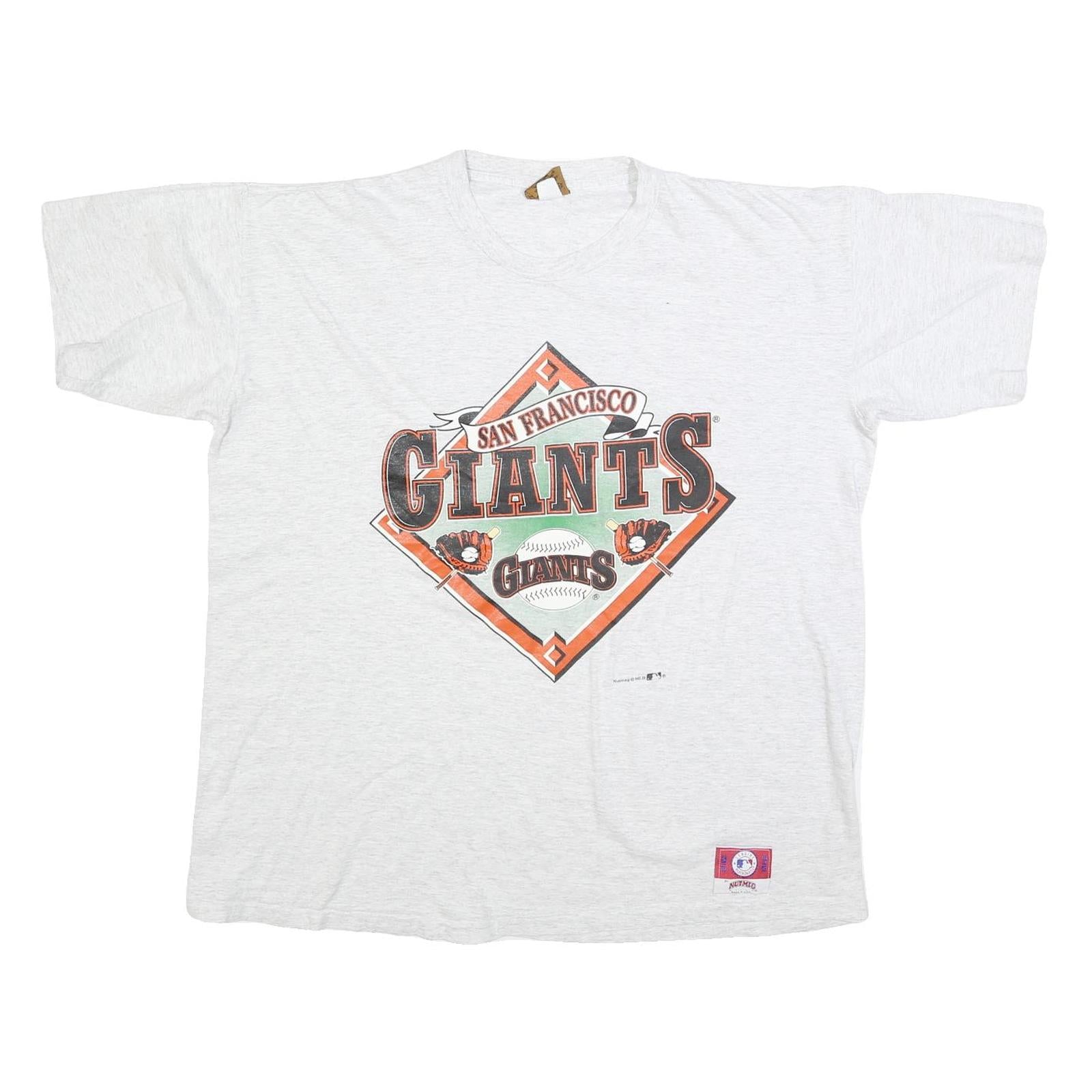 NUTMEG Mens White San Francisco Giants Graphic T-Shirt XL Short Sleeve Crew Neck