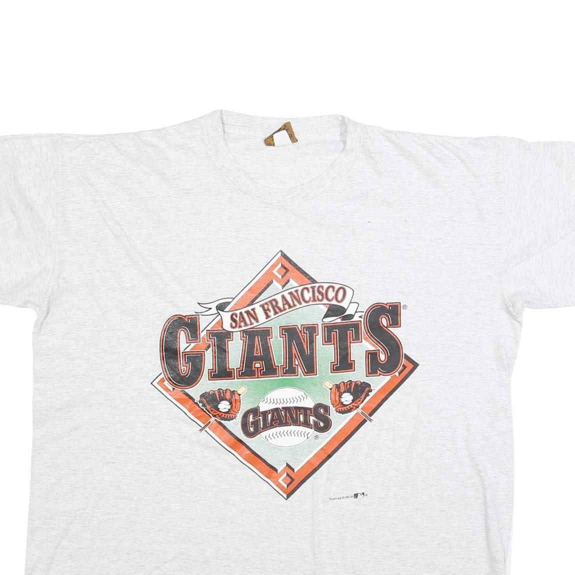 NUTMEG Mens White San Francisco Giants Graphic T-Shirt XL Short Sleeve Crew Neck