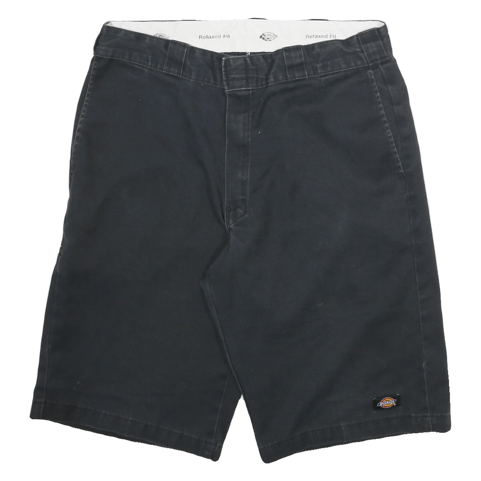 DICKIES Mens Black Cotton Blend Relaxed Fit Casual Shorts XL W34 Workwear