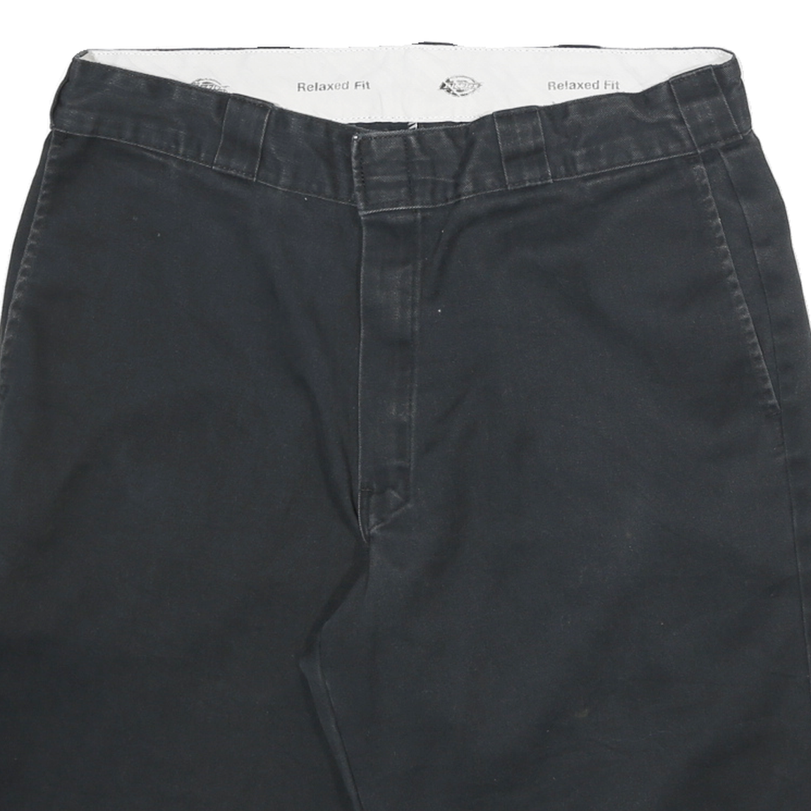 DICKIES Mens Black Cotton Blend Relaxed Fit Casual Shorts XL W34 Workwear