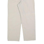 PACIFIC WAVES Womens Cotton Blend White Regular Straight Trousers W32 L27 Casual