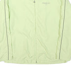 REEBOK Womens Lime Green Casual Zip Jacket XL Polyester Blend Plain Sporty