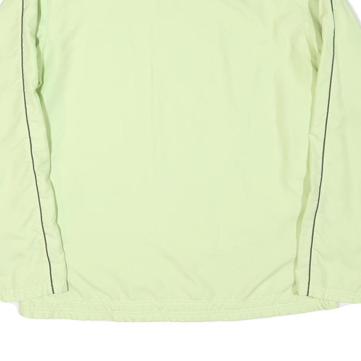 REEBOK Womens Lime Green Casual Zip Jacket XL Polyester Blend Plain Sporty