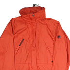 MAMMUT Womens Orange Outdoor Jacket M Polyester Blend Woven Plain Zip Pocket