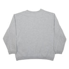 REEBOK Womens Grey Crew Neck M Cotton Blend Sweatshirt Casual Pullover