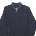 G-STAR Mens Navy Blue Bomber Jacket S Cotton Blend Zip Plain Stylish Lightweight