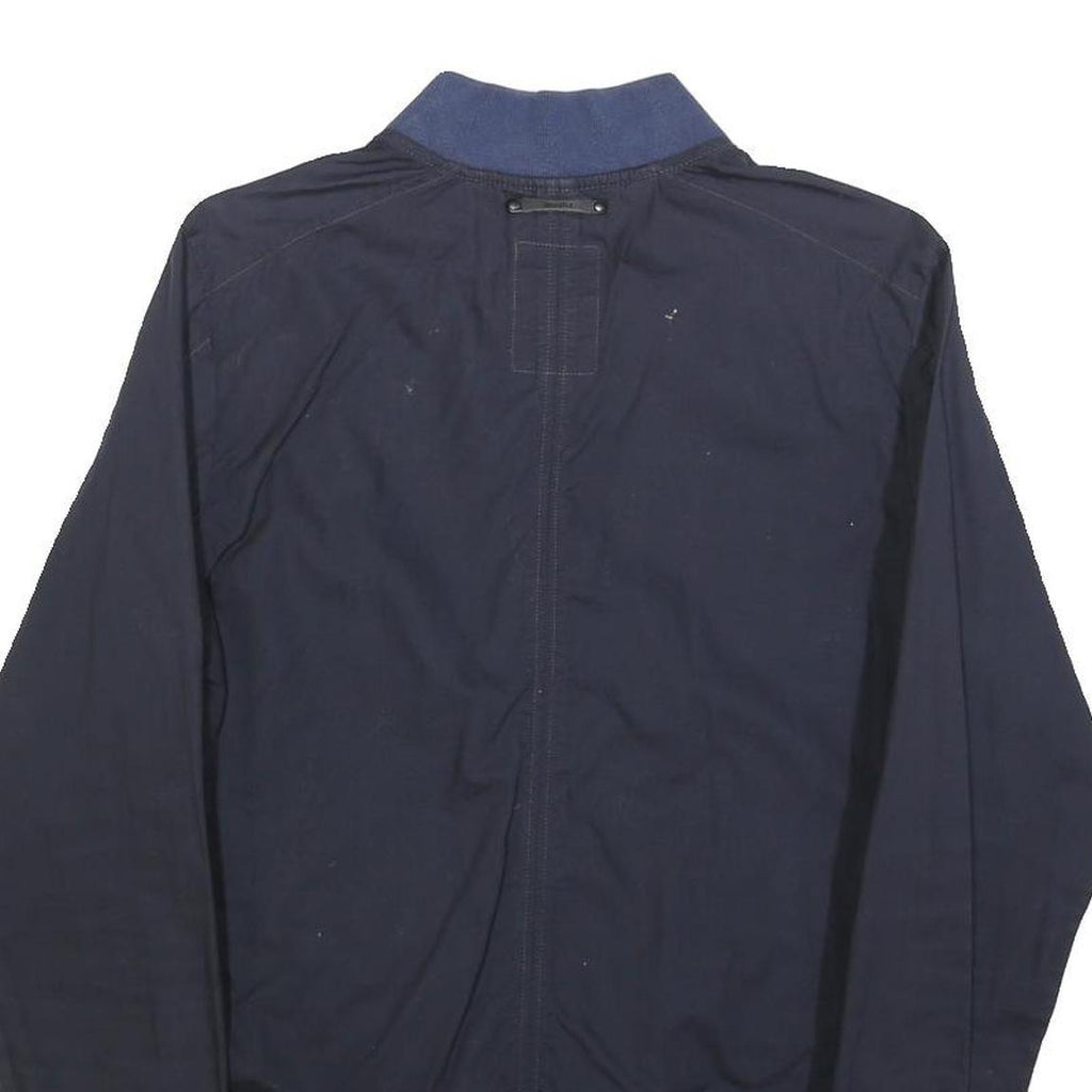G-STAR Mens Navy Blue Bomber Jacket S Cotton Blend Zip Plain Stylish Lightweight