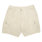 CHAPS RALPH LAUREN Mens Shorts Beige Casual Cargo Plain L W36 Classic Cotton