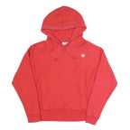CHAMPION REVERSE WEAVE Womens Red Hoodie L Classic Cotton Blend Pullover