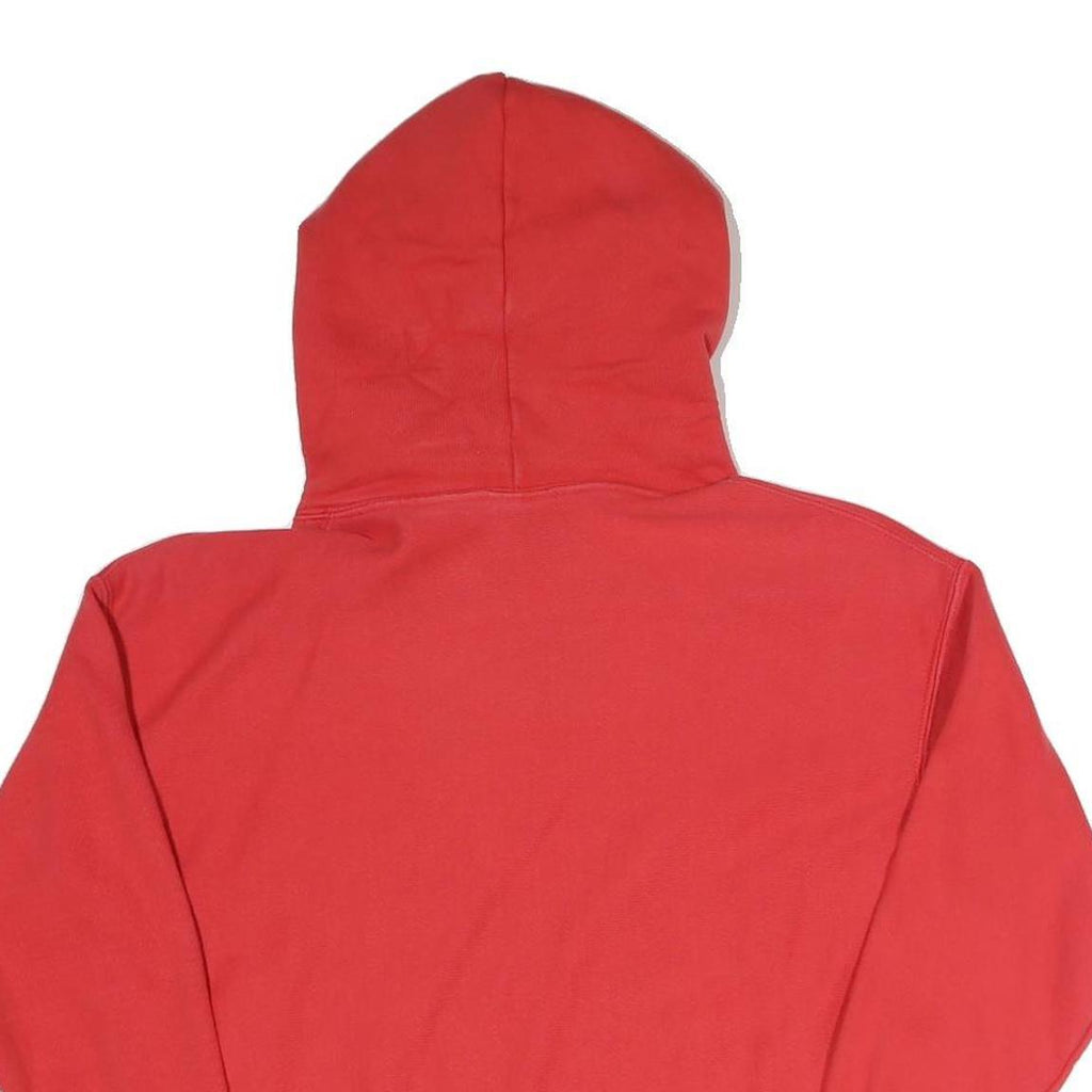 CHAMPION REVERSE WEAVE Womens Red Hoodie L Classic Cotton Blend Pullover