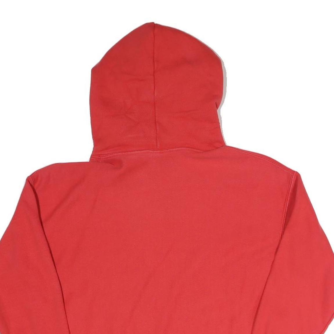 CHAMPION REVERSE WEAVE Womens Red Hoodie L Classic Cotton Blend Pullover