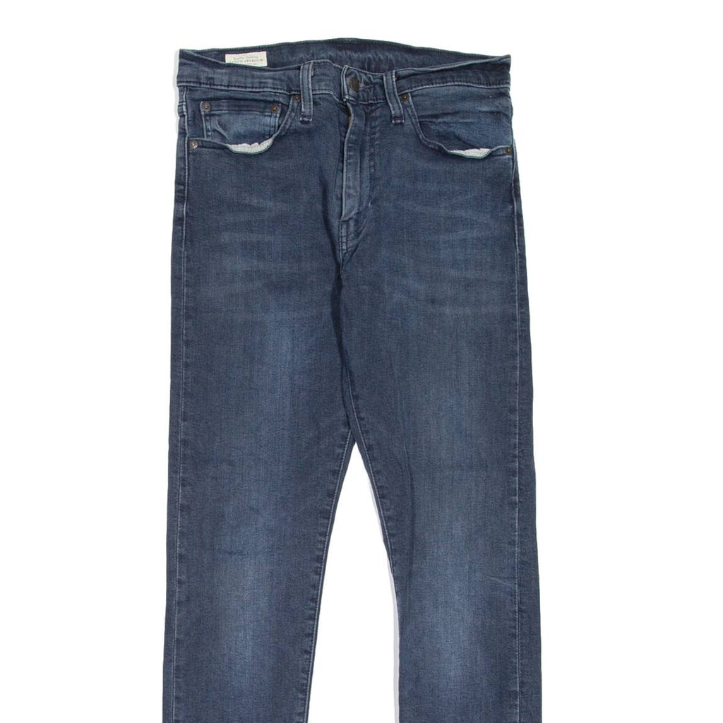LEVI'S 512 BIG E Jeans Mens Blue Slim Tapered Stone Wash W28 L32