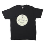 FRUIT OF THE LOOM Mens Black Laverys Belfast Graphic T-Shirt M Short Sleeve Crew