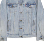 LEVI'S Womens Blue Denim Jacket L Cotton Blend Button Closure Classic Fit