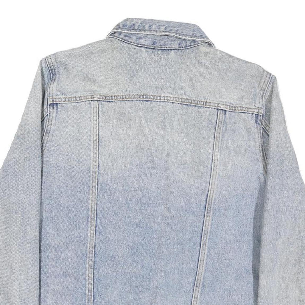 LEVI'S Womens Blue Denim Jacket L Cotton Blend Button Closure Classic Fit