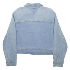 TOMMY JEANS Womens Blue Denim Jacket M Button Plain Classic Casual Retro
