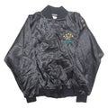 AUBURN Mens Varsity Jacket Black Nylon USA M