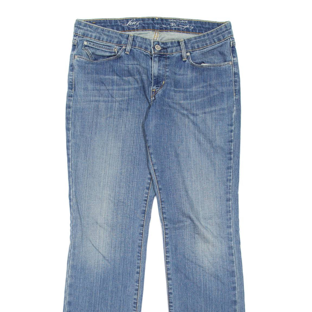 LEVI'S Womens Jeans Blue Regular Straight Stone Wash W30 L32