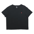 POLO RALPH LAUREN Womens Black V-Neck T-Shirt L Cotton Classic Casual
