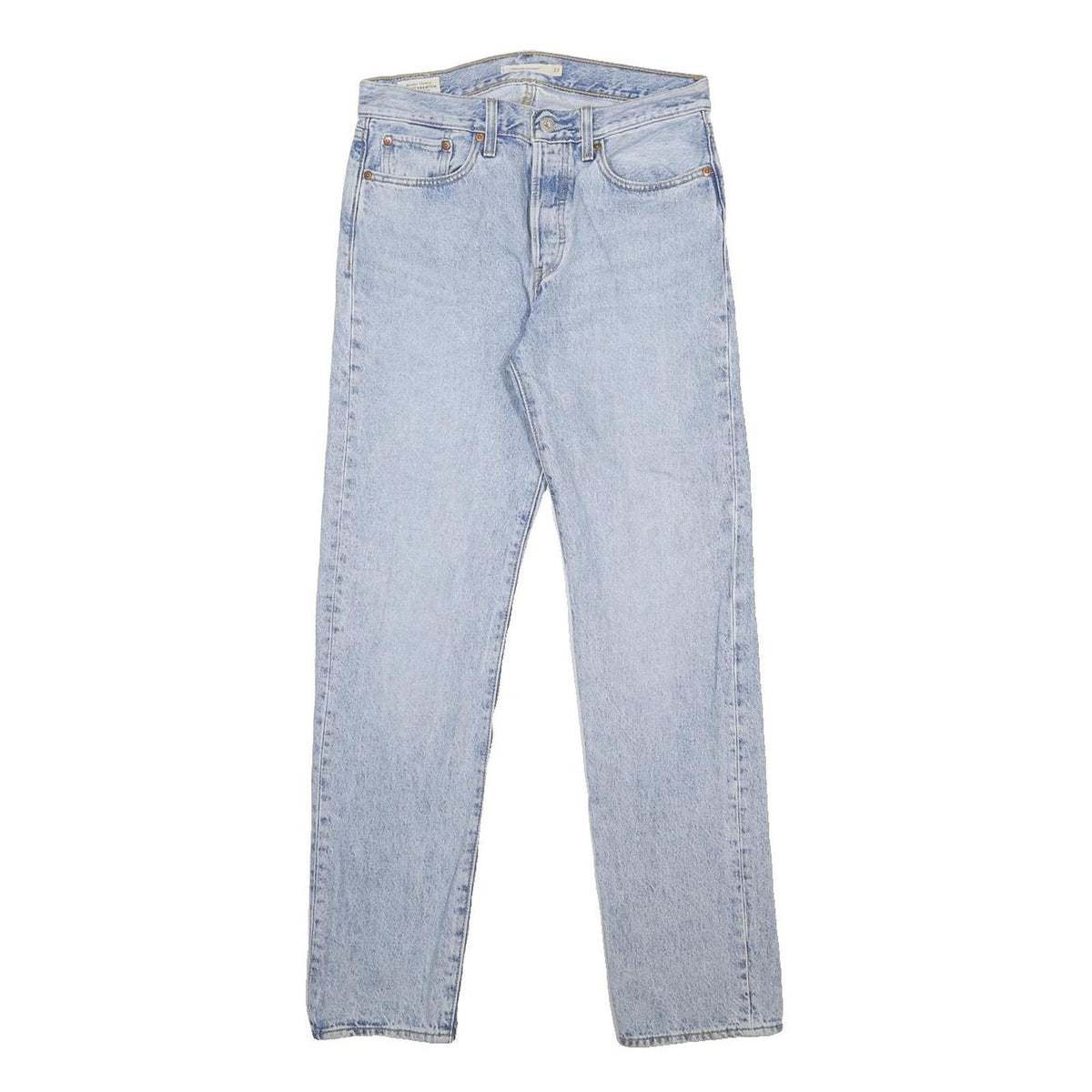LEVI'S Wedgie Big E Womens Jeans Blue Regular Straight Denim Light W27 L30