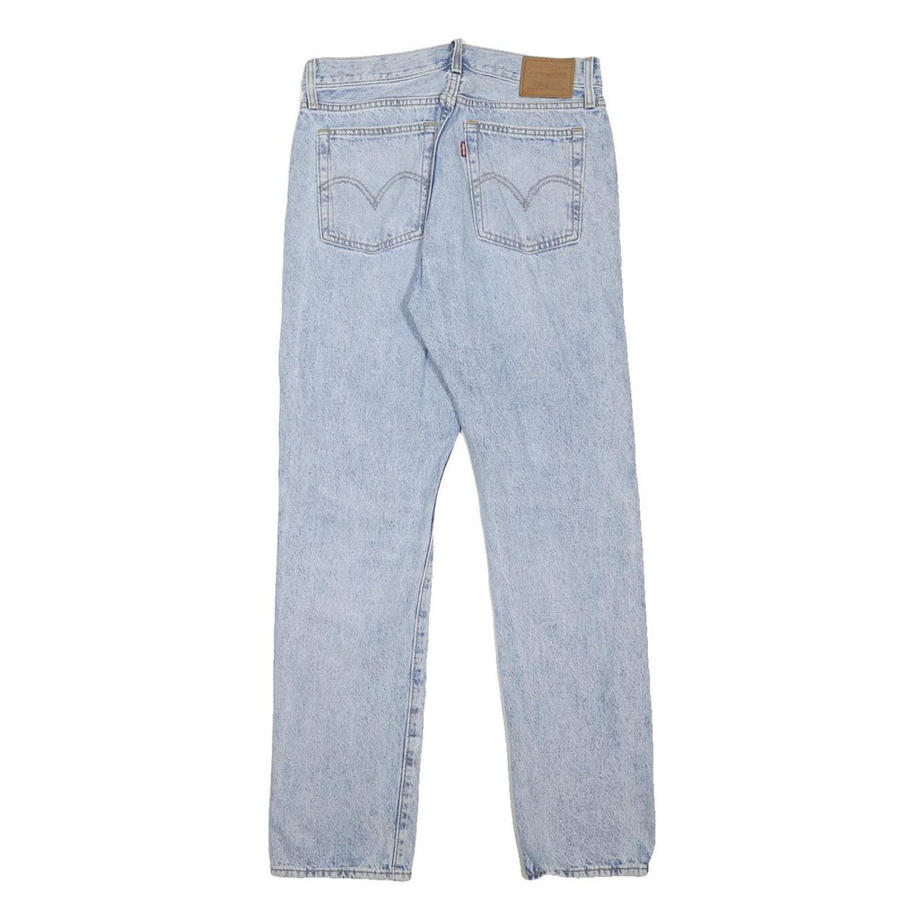 LEVI'S Wedgie Big E Womens Jeans Blue Regular Straight Denim Light W27 L30