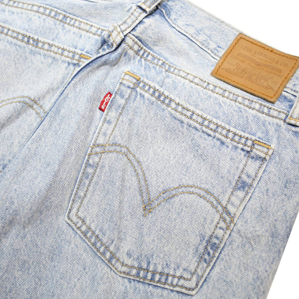 LEVI'S Wedgie Big E Womens Jeans Blue Regular Straight Denim Light W27 L30