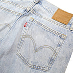 LEVI'S Wedgie Big E Womens Jeans Blue Regular Straight Denim Light W27 L30