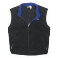 THE NORTH FACE Mens Black & Blue Fleece Jacket XL Polyester Blend Zip Casual