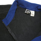 THE NORTH FACE Mens Black & Blue Fleece Jacket XL Polyester Blend Zip Casual