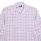 LAUREN RALPH LAUREN Mens White Red Blue Check Shirt XL Classic Fit Cotton Blend
