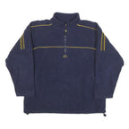 STARTER Womens Navy Blue Patterned Crew Neck Basic Knit L Jumper Polyester Blend