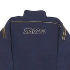 STARTER Womens Navy Blue Patterned Crew Neck Basic Knit L Jumper Polyester Blend