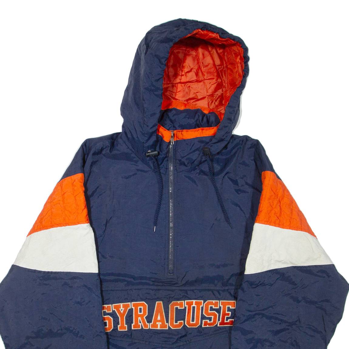 MAJESTIC Mens Pullover Jacket Blue Hooded L