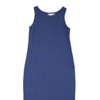 JESSICA HOWARD Womens Blue Sleeveless Day Dress Polyester Blend M Comfortable