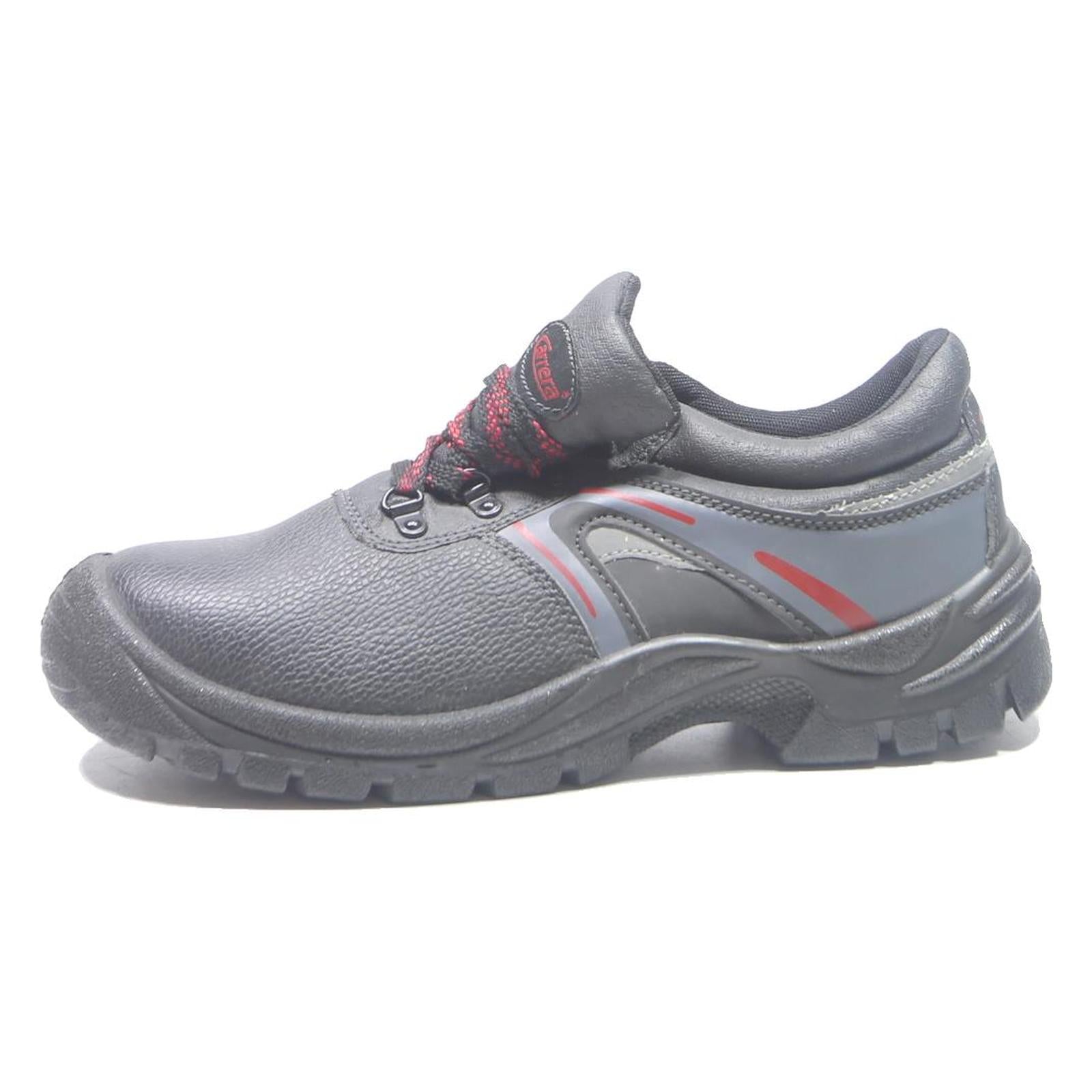 CARRERA Low Top Trainers Mens Lace-Up Footwear Black & Red Synthetic Microfibre