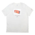 NIKE Mens White Graphic T-Shirt XL Short Sleeve Crew Neck Casual Fashion