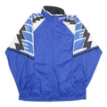 ERIMA Mens Blue White Black Nylon Zip Jacket M Athletic Colourblock Casual