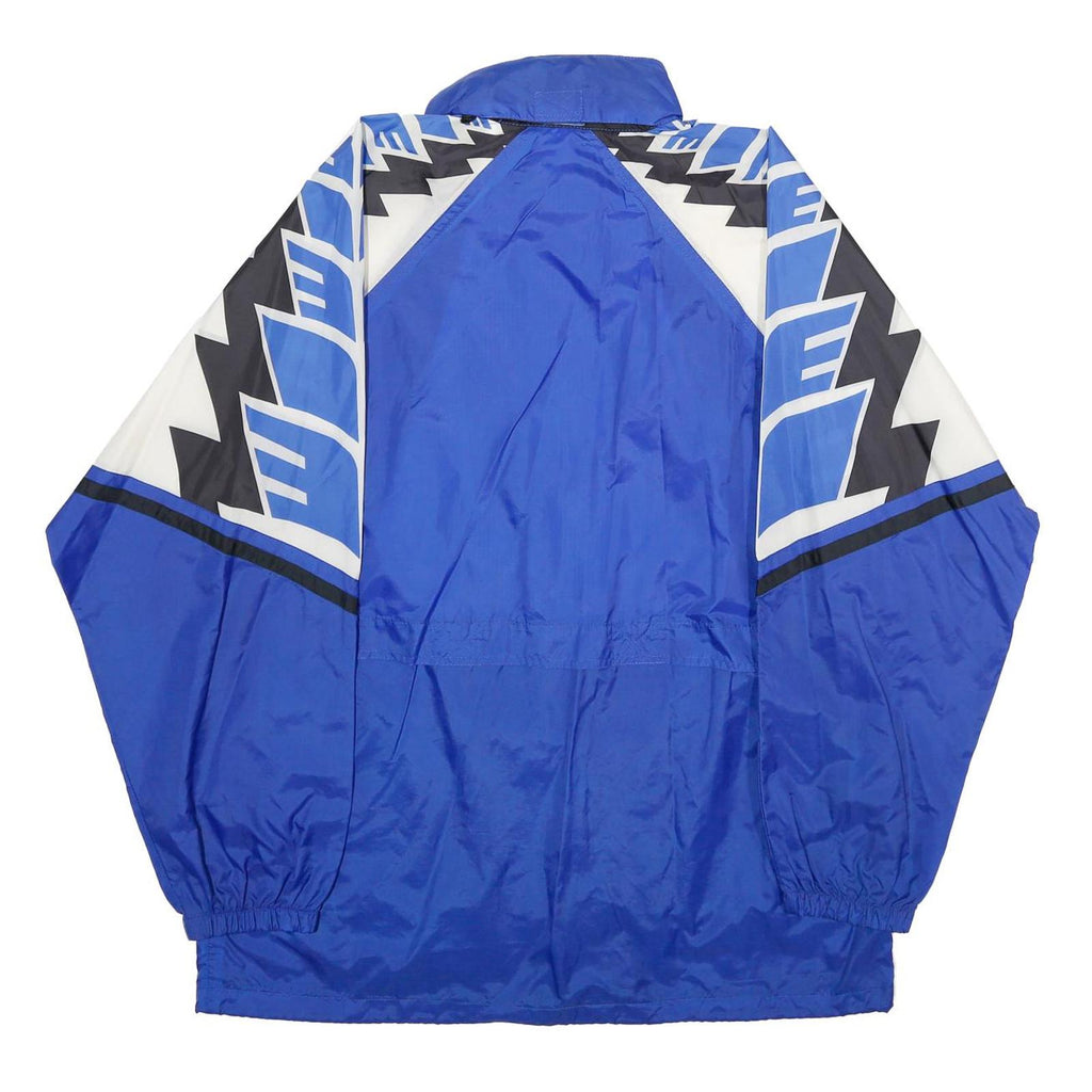 ERIMA Mens Blue White Black Nylon Zip Jacket M Athletic Colourblock Casual