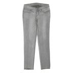LEVI'S Womens Jeans Grey Regular Slim Denim Medium W27 L28 Classic Zip Pockets