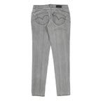 LEVI'S Womens Jeans Grey Regular Slim Denim Medium W27 L28 Classic Zip Pockets