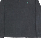 POLO RALPH LAUREN Mens Grey Pullover Plain Crew Neck Basic Knit XL Cotton Jumper