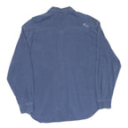 LEVI'S Mens Blue Casual Cotton Blend Shirt L Button Front Pockets