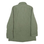 ERSTMUSTER Womens Green Quilted Jacket UK 12 Zip Closure Classic Fit