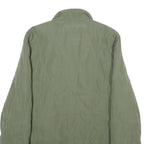 ERSTMUSTER Womens Green Quilted Jacket UK 12 Zip Closure Classic Fit