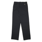 DICKIES Mens Cotton Blend Black Regular Straight Trousers W29 L34 Workwear Zip