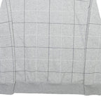 NAUTICA Mens Grey Check Half Zip XL Cotton Blend Sweatshirt Pullover