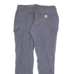 CARHARTT Womens Jeans Blue Regular Straight Denim W29 L28 Workwear Outdoor