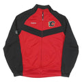 REEBOK Mens Red & Black NHL Hockey Track Jacket M Polyester Blend Zip Sportswear