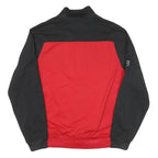 REEBOK Mens Red & Black NHL Hockey Track Jacket M Polyester Blend Zip Sportswear
